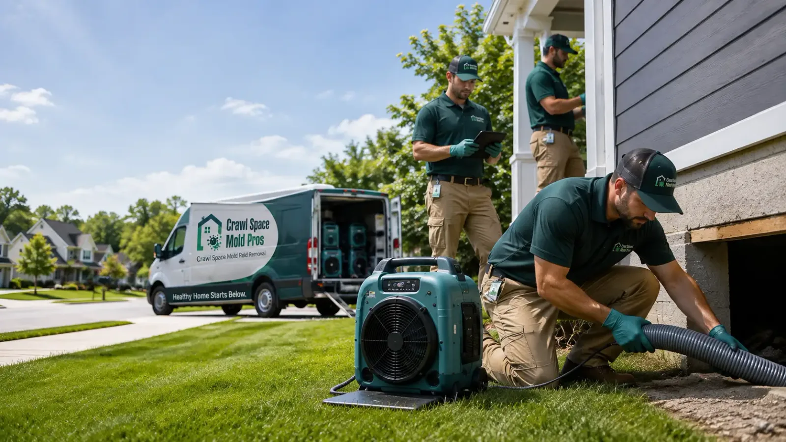 Crawl Space Mold Removal in Blue Rock, OH